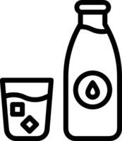 Bottle drink icon symbol image. Illustration of the drink water bottle glass design image vector