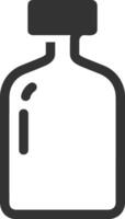 Bottle drink icon symbol image. Illustration of the drink water bottle glass design image vector