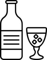 Bottle drink icon symbol image. Illustration of the drink water bottle glass design image vector