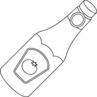 Bottle drink icon symbol image. Illustration of the drink water bottle glass design image vector