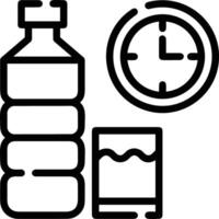 Bottle drink icon symbol image. Illustration of the drink water bottle glass design image vector