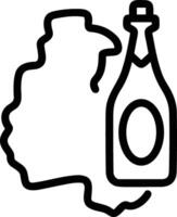 Bottle drink icon symbol image. Illustration of the drink water bottle glass design image vector