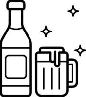 Bottle drink icon symbol image. Illustration of the drink water bottle glass design image vector