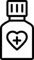 Bottle drink icon symbol image. Illustration of the drink water bottle glass design image vector