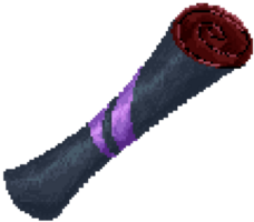 Witch's spell book and scroll png