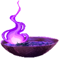 Witch's colorful candle png