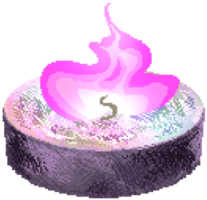 Witch's colorful candle png