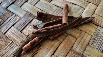 close up of agroup of cinnamon photo