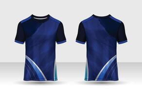 Sport jersey template mockup curve design for football soccer, racing, running, e sports vector