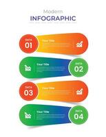 infografía diseño para negocio datos visualización. proceso gráfico vector