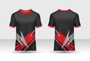 Sport jersey template mockup curve design for football soccer, racing, running, e sports vector