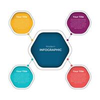 infographic design for Business data visualization. Process chart vector