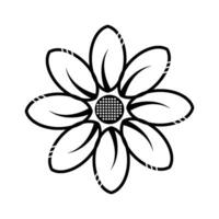 ilustración de icono de flor vector