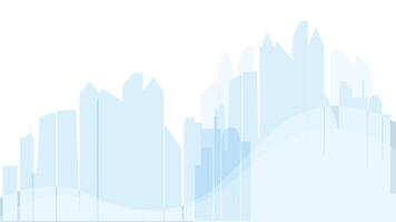 Monotone Cityscape Illustration Featuring a Detailed Urban Background with Skyscrapers and Buildings Highlighting the Elegance and Simplicity of City Life in a Minimalistic Artistic Style vector