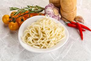 tradiciona asiático cocina - udon fideos foto