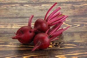 Young raw beetroot heap isolated photo