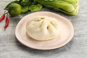 Chinese steamed bun Dim sum photo