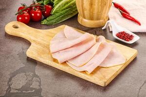 Turkey ham Campana few slices photo