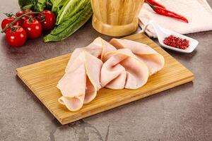 Turkey ham Campana few slices photo