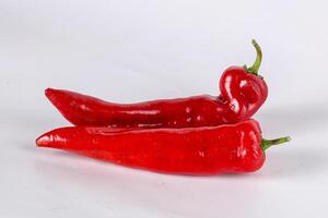 Red sweet Ramiro organic pepper photo