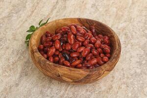 Red kidney bean in the bowl photo