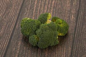 Raw ripe green broccoli cabbage photo