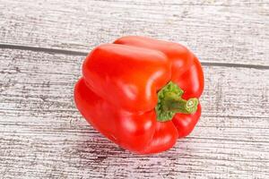 Ripe red Bulgarian bell pepper photo