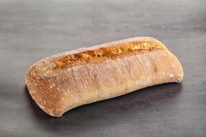 Italian ciabatta bread fresh and crust photo