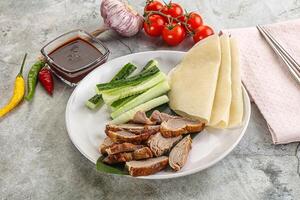 Chinese cuisine - roasted duck breast photo