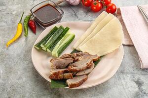 Chinese cuisine - roasted duck breast photo