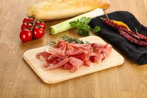 Spanish cuisine pork meat Jamon photo