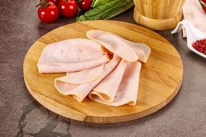 Turkey ham Campana few slices photo