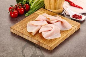 Turkey ham Campana few slices photo