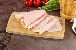 Turkey ham Campana few slices photo