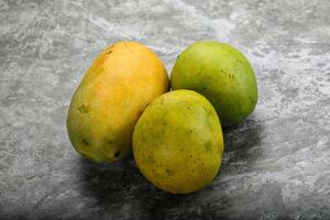 Fresh sweet and juicy mango heap photo