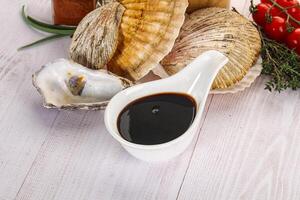 Oyster sauce in the bowl photo