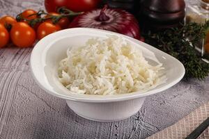 Indian cuisine Steamed basmati rice photo