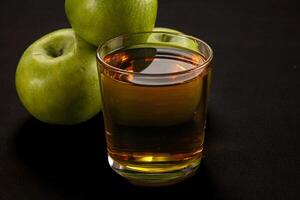 Fresh sweet natural apple juice photo