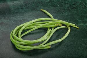 Raw asparagus green bean for cooking photo