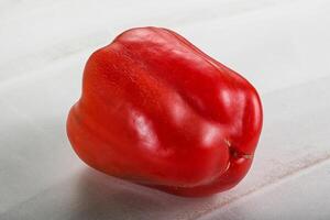 Red ripe Bulgarian bell pepper photo