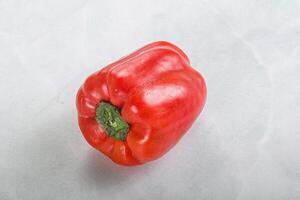 Red ripe Bulgarian bell pepper photo