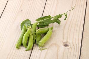 Ripe green pea - organic pant photo