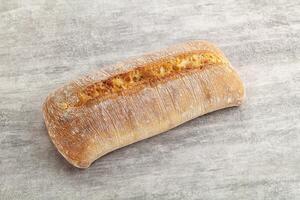 Italian ciabatta bread fresh and crust photo