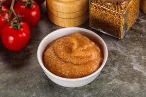 Cod fish roe snack in the bowl photo