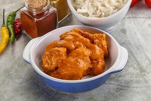 Indian cuisine - chicken butter masala photo