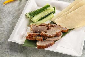 Chinese cuisine - roasted duck breast photo