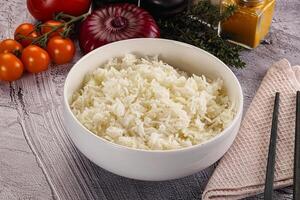 Indian cuisine Steamed basmati rice photo