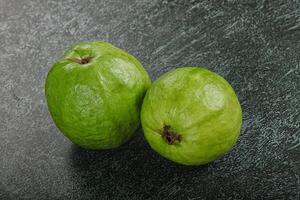 Fresco maduro verde guayaba Fruta foto