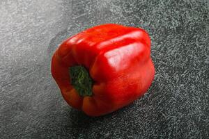 Red ripe Bulgarian bell pepper photo