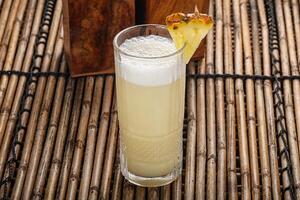 Pinacolada pineapple coctail with juice photo
